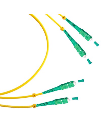 Шнур оптический duplex SC/APC-SC/APC 9/125 sm 15м LSZH Cabeus FOP(d)-9-SC/APC-SC/APC-15m в Домодедово Патч-корды оптические Pintop.ru