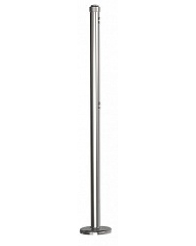 Стойка стационарная хромированная Ростов-Дон ОБ1/0-0 ХРОМ в Домодедово Ограждения Pintop.ru