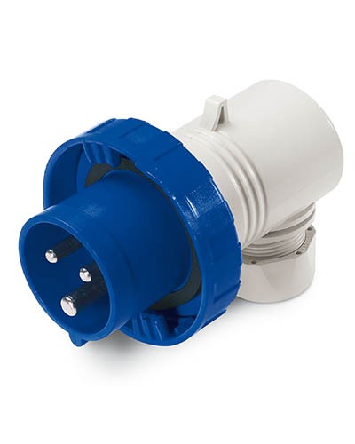 Вилка кабельная угловая IP67 16А 2P+E 230В DKC DIS2261633 в Домодедово Аксессуары для стоек и шкафов Pintop.ru