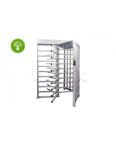 Турникет полноростовой с подогревом 3V RUBEZH STRAZH Model X УХЛ 2.1 OSDP MF (T-1000) в Домодедово Турникеты Pintop.ru