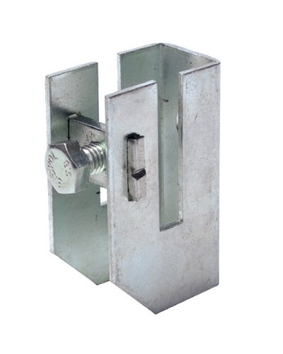 Скоба-держатель полосы с болтом DKC ND2312 в Домодедово Держатели, клипсы, скобы Pintop.ru