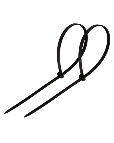 Стяжка нейлоновая неоткрывающаяся, безгалогенная (halogen free) 200x3.6мм, черная (100 шт) в Домодедово Стяжки-хомуты Pintop.ru