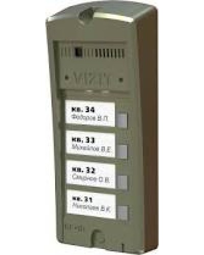 Панель вызова Vizit БВД-306FCP-4 в Домодедово Многоабонентные устройства Pintop.ru