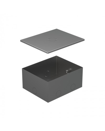 BOX/4 Металлическая коробка с крышкой для заливки в пол 159,6х133,6х75мм для люков 70040 Экопласт (70141) в Домодедово Системы лючков и колонн Pintop.ru