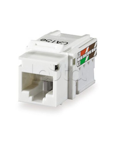 RJ-45 Модуль инф.розетки 110/Krone 5e кат.,бел. CL-0006 Экопласт (87545) в Домодедово Кроссовое оборудование тип Krone Pintop.ru