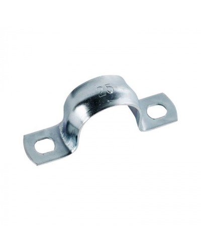 Скоба оцинк. с двумя отверстиями, для трубы D25мм (5шт) Экопласт (43625-5) - Скоба оцинкованная с двумя отверстиями, для трубы D25мм (5шт) Экопласт в Домодедово Держатели, клипсы, скобы Pintop.ru