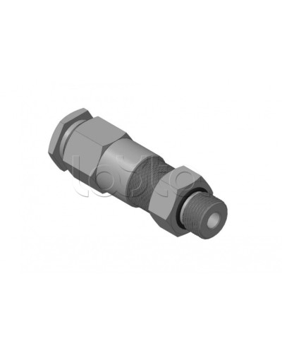 Кабельный ввод для бронированного кабеля с двойным уплотнением, резьбой G1/2, внешним диаметром кабеля D=8-12 мм и проходным диаметром кабеля d=4-8 мм Спектрон КВБ-12/8-2У-М-G1/2 в Домодедово Аксессуары для кабель-канала Pintop.ru