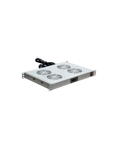 Модуль вентиляторный с термостатом 19 1U с 4-мя вентиляторами REXANT 04-2605 в Домодедово Вентиляторные модули Pintop.ru