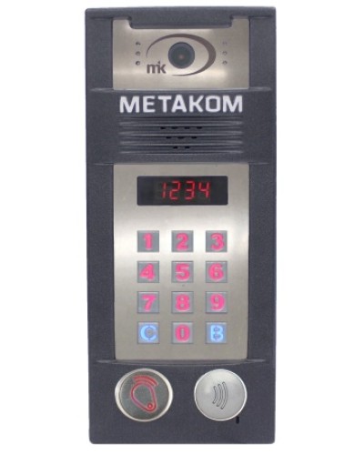 Многоабонентый антивандальный блок вызова со встроенной гибридной видеокамерой Метаком MК2018-RFMFСVH в Домодедово Блоки вызова многоабонентные Pintop.ru