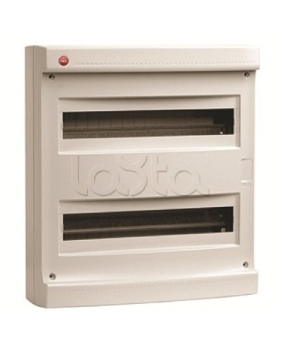 Щиток настен.без двер.36мод.,IP40,сер.,с усил. клем.блок.2х87312 DKC 83736 в Домодедово Боксы для автоматов Pintop.ru