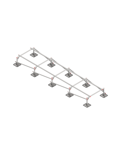 Опорная конструкция для установки оборудования TECHNORAPTOR STEELFOOT 1200х5000 тип 2 КМ-профиль (KM-TR-STF-SSEI-1200-5000-2) в Домодедово Системы видеонаблюдения Pintop.ru