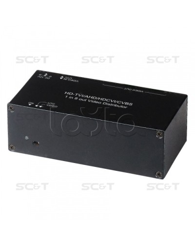 Распределитель видеосигнала HDCVI/HDTVI/AHD SC&T CD108HD в Домодедово Видеоусилители, Модуляторы, Делители Pintop.ru
