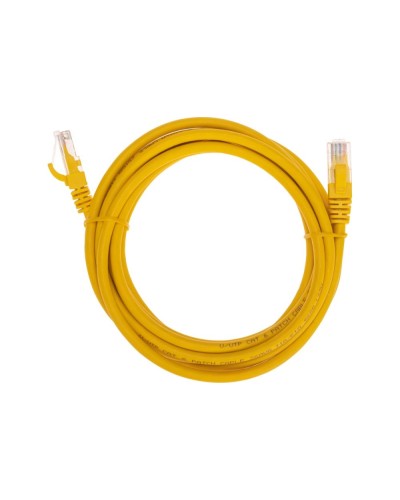 Патч-корд U/UTP, CAT 6, RJ45-RJ45, 26AWG, LSZH, желтый, 3м REXANT 02-0295-3 в Домодедово Патчкорды (медные) Pintop.ru