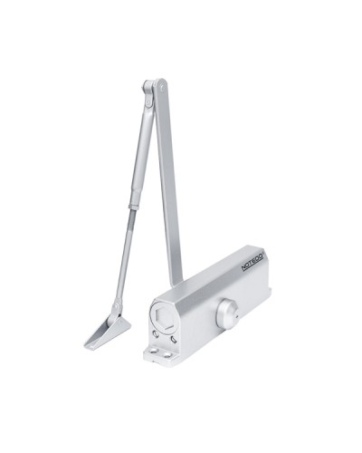 Доводчик NOTEDO DC-110 DA EN3-4, с задержкой закрывания, с рычажной тягой, (коричневый) (RAL8016) в Домодедово Доводчики Pintop.ru