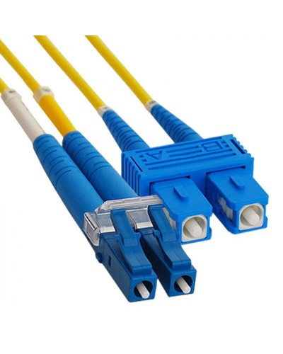 Патч-корд оптический переходной (SM), 9/125 (OS2), LC/UPC-SC/UPC, (Duplex), LSZH, 2м REXANT 50-2410 в Домодедово Патч-корды оптические Pintop.ru