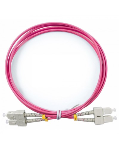 Шнур оптический duplex SC-SC 50/125 mm OM4 2м LSZH Cabeus FOP-50-OM4-SC-SC-2m в Домодедово Патч-корды оптические Pintop.ru