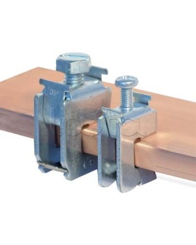 Шинная клемма для кабеля, сечение шины 10 мм, кабель 35-70 мм DKC R5BC1070 в Домодедово Крепежные изделия Pintop.ru