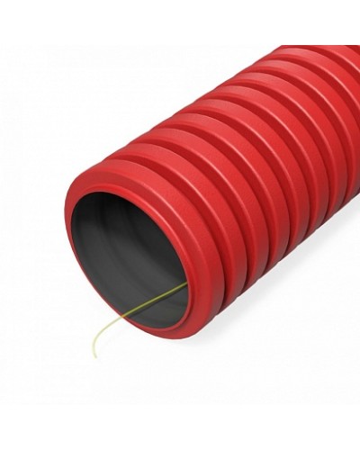 Труба гофрированная двустенная ПНД гибкая тип 450 (SN29) с/з красная d40 мм (150м/уп) Промрукав (PR15.0269) в Домодедово Труба гофрированная Pintop.ru