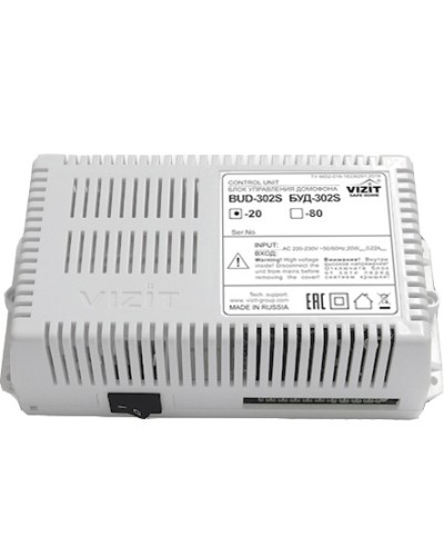 Блок управления и питания Vizit БУД-302S-20 в Домодедово Блоки управления многоабонентные Pintop.ru
