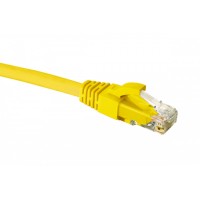 Патч-корд категории 6 UTP 4 пары RJ45-RJ45, желтый, 1м, LSZH (21D-U6-01YL) EuroLAN