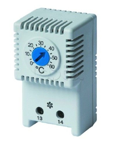 Термостат, NO контакт, диапазон температур: 0-60 °C DKC R5THV2 в Домодедово Аксессуары для стоек и шкафов Pintop.ru