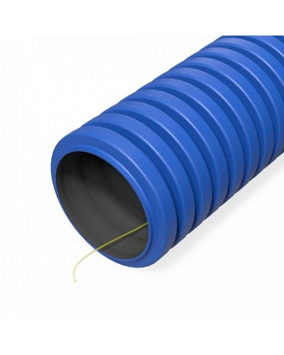 Труба гофрированная двустенная ПНД гибкая тип 450 (SN29) с/з синяя d40 мм (150м/уп) Промрукав (PR15.0273) в Домодедово Труба гофрированная Pintop.ru