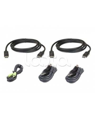 Комплект кабелей USB, DisplayPort, Dual Display для защищенного KVM-переключателя (3м) ATEN 2L-7D03UDPX5 в Домодедово Видеоусилители, Модуляторы, Делители Pintop.ru