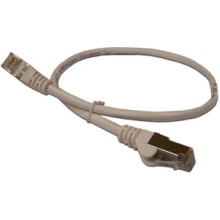 Патч-корд RJ45 - RJ45, 4 пары, FTP, категория 6, 10 м, серый LANMASTER LAN6-S45-45-10.0-GY