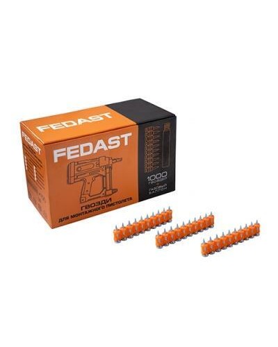 Гвозди 3,0*22 мм для монтажного пистолета с кованым наконечником (1000 шт/уп) FEDAST fd3022mgbp в Домодедово Крепеж: Дюбели, шурупы, саморезы Pintop.ru