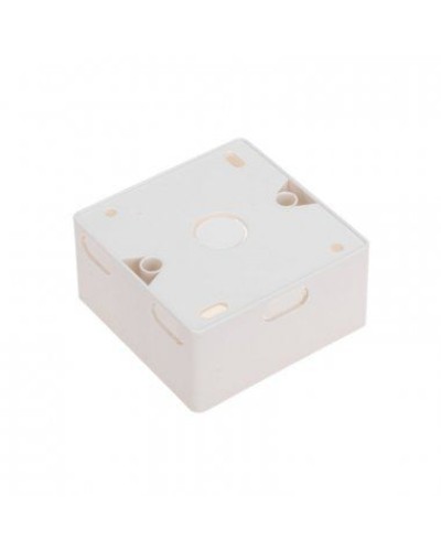 Короб накладной для лицевых панелей 80х80 под 2 модуля 45х22,5 Mosaic 03-0126 в Домодедово Распределительные коробки Pintop.ru