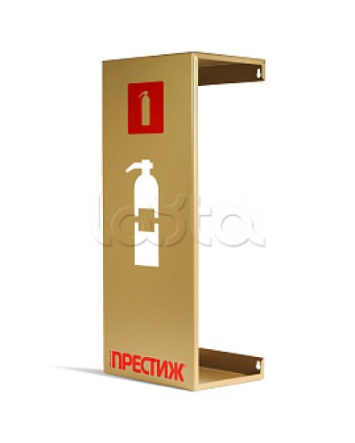 Подставка настенная под огнетушитель ПРЕСТИЖ золото ПОЖТЕХНИКА в Домодедово Аксессуары для огнетушителей Pintop.ru