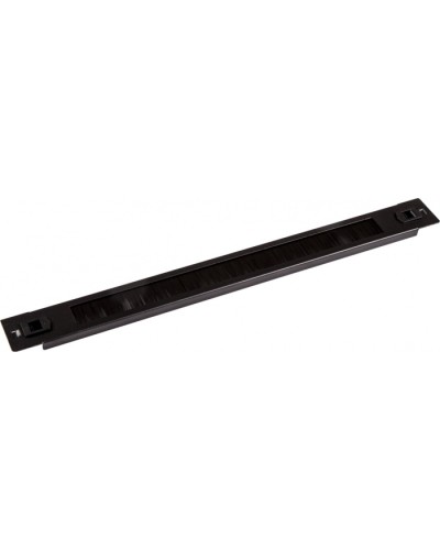 Панель 19 с щеточным вводом 1U, быстросъемная, черная LANMASTER LAN-DC-TLBRP-1U в Домодедово Аксессуары для стоек и шкафов Pintop.ru