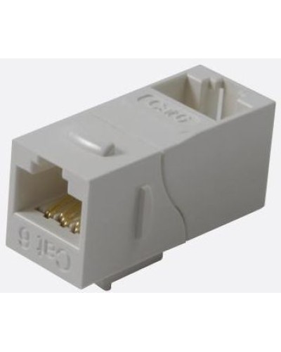 Повторитель портов RJ-45, неэкранированный, 90 градусов, кат.5E, формата Keystone, белый LANMASTER LAN-KCP45U5E/90-WH в Домодедово Проходные адаптеры Pintop.ru