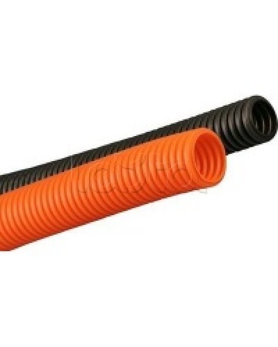 Труба гофрированная ПНД 25 мм лёгкая без протяжки цвет оранжевый DKC 70925 в Домодедово Труба гофрированная Pintop.ru