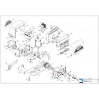 Верхняя часть корпуса с кнопками TOP-432M Came 119RIR151
