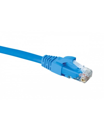 Шнур коммутационный 2хRJ45 U/UTP кат.5e (1 м) Eurolan (21D-U5-01BU) в Домодедово Патчкорды (медные) Pintop.ru