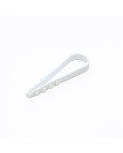 Дюбель-хомут для круглого кабеля d11-18 мм белый (10шт) Промрукав (PR08.6945) в Домодедово Крепеж: Дюбели, шурупы, саморезы Pintop.ru