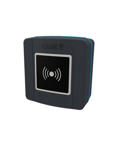Накладной проксимити-считыватель для карт, брелоков и TAG-капсул Came 806SL-0300 - SELR1BDG, подключаемый к шине CXN с синей подсветкой (протокол Manchester), RAL7024 в Домодедово Считыватели Pintop.ru