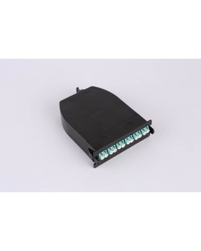 MPO кассета OM3, 12xLC, тип B, низкие потери, черная LANMASTER LAN-MCSB-1M-12LC/OM3 в Домодедово Коннекторы Pintop.ru