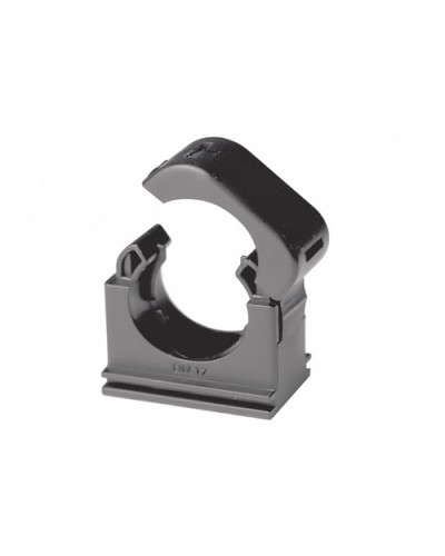 Держатель с крышкой DN 10 мм, полиамид, цвет чёрный DKC PASW10N в Домодедово Держатели, клипсы, скобы Pintop.ru