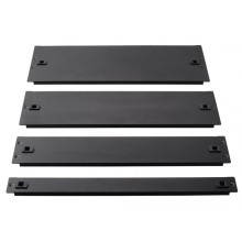 Фальш-панель металлическая 19" 1U, быстросъемная, черная LANMASTER LAN-DC-TLMFP-1U