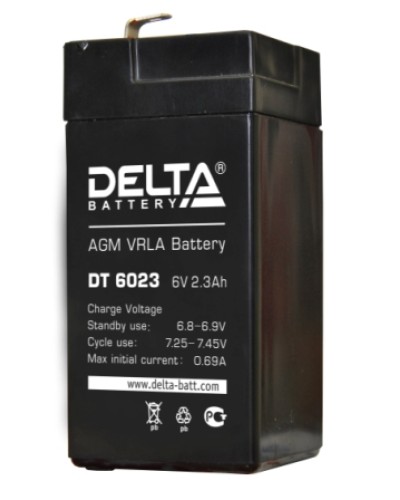 Аккумулятор свинцово-кислотный Delta DT 6023 в Домодедово Электротехническое оборудование Pintop.ru