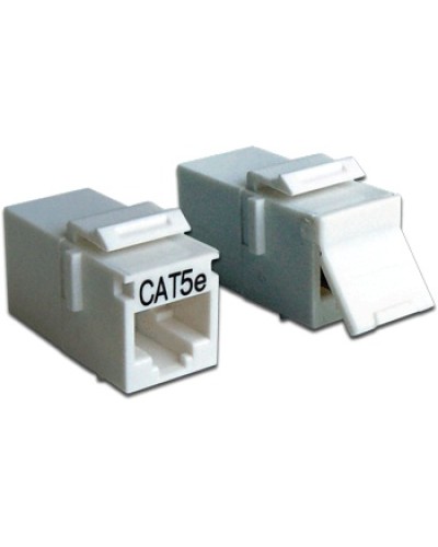 Повторитель портов RJ-45, неэкранированный, кат.5E, формата Keystone LANMASTER LAN-KCP45U5E-WH в Домодедово Проходные адаптеры Pintop.ru