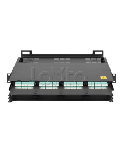 Оптический кросс 19 MTP/MPO NIKOMAX (NMF-RP12-BLANK-CT-MTP-1U-BK) в Домодедово Кросс оптический Pintop.ru