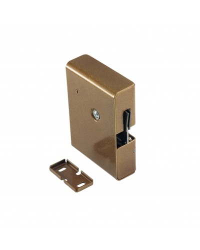 Замок электромеханический с толкателем и датчиком положения двери Promix-SM308.10.1 (коричневый) в Домодедово Электромагнитные замки Pintop.ru