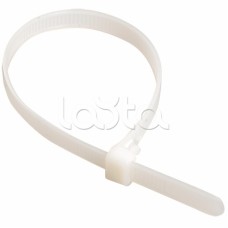 Хомут-стяжка нейлоновый, стандартный P6.6 12.5х850 белый DKC 25241 (100 шт/уп)