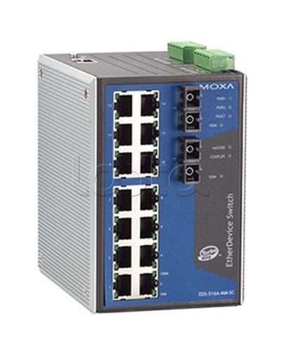 Коммутатор управляемый промышленный 16-портовыйMoxa EDS-516A-MM-SC в Домодедово Коммутаторы Pintop.ru