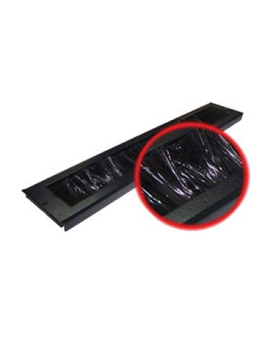 Ввод кабельный щеточный для напольных шкафов Business (черный) TWT TWT-CBB-BP в Домодедово Аксессуары для стоек и шкафов Pintop.ru