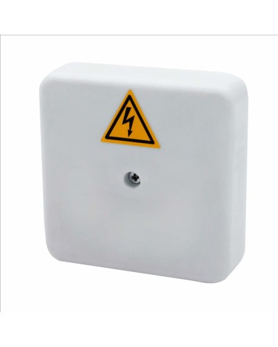 Коробка распределительная огнестойкая КРОПС-П0, IP41, габаритные размеры 75х75х20 мм, для кабелей сечением до 2,5 мм2, 8 клемм КМ-Профиль (FRJB-KM-P0-2.5-08-КРОПС-IP41) в Домодедово Распределительные коробки Pintop.ru