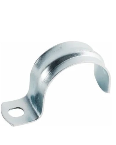 Скоба оцинк. с одним отверстием, для трубы D32мм (100 шт/уп) Экопласт (43732) - Скоба оцинкованная с одним отверстием, для трубы D32мм Экопласт в Домодедово Держатели, клипсы, скобы Pintop.ru